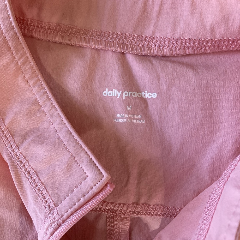 Anthropologie‎ Daily Practice Shirred Mini Dress Sz M NWT Pink Tennis Pickleball - Picture 3 of 8